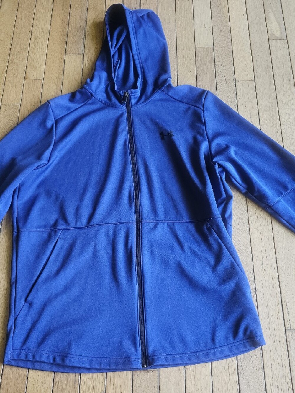 Under Armour Royal Blue Full-Zip Hooded Jacket XL Mens